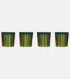 L'objet Prism Set Of 4 Glasses In Green