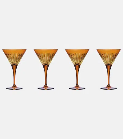 L'objet Prism Set Of 4 Martini Glasses