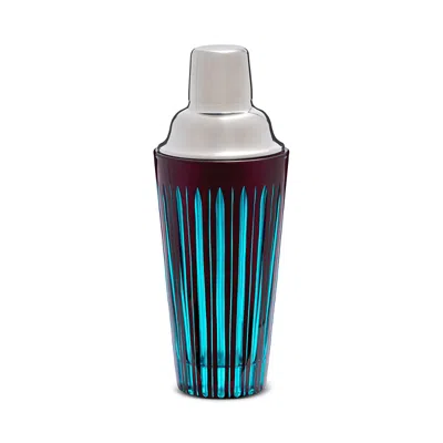 L'objet Porcelain Prism Cocktail Shaker In Blue