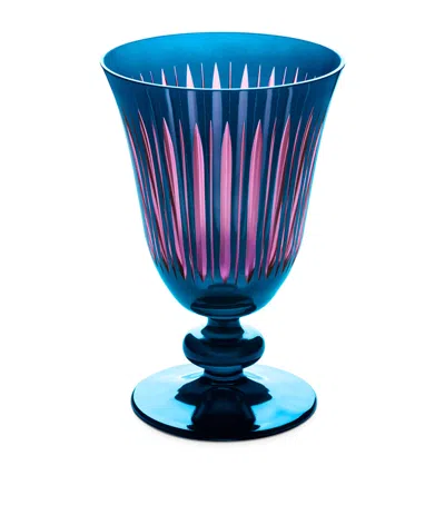 L'objet Prism Wine Glasses In Blue
