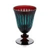 L'objet Prism 9 Oz. Wine Glasses, Set Of 4 In Bordeaux