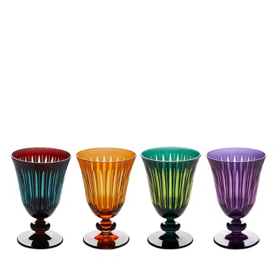 L'objet Prism Wine Glasses, Set Of 4 In Multi