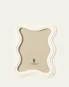 L'objet Ripple Enamel Photo Frame, 4" X 6" In White