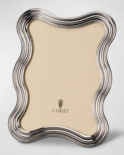 L'objet Silver-tone Ripple Photo Frame