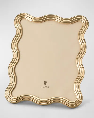 L'objet Ripple Frame, 8" X 10" In Gold