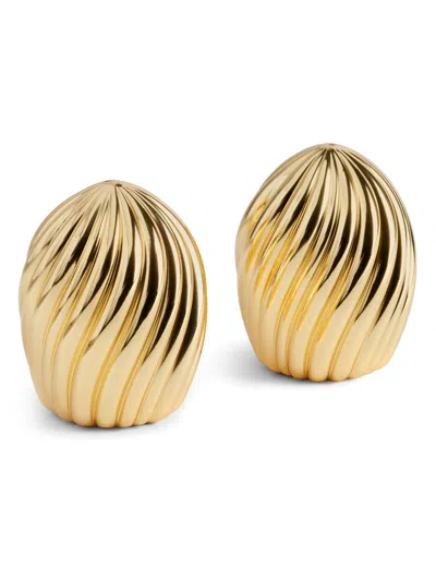 L'objet Ripple Spice Salt & Pepper Shakers In Gold