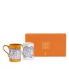 L'objet X Ruan Hoffmann Bonjour Sweetheart & Mother 13.5 Oz. Mugs, Set Of 2 In Multi