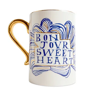 L'objet Ruan Hoffmann Bonjour Sweetheart Mug In Blue