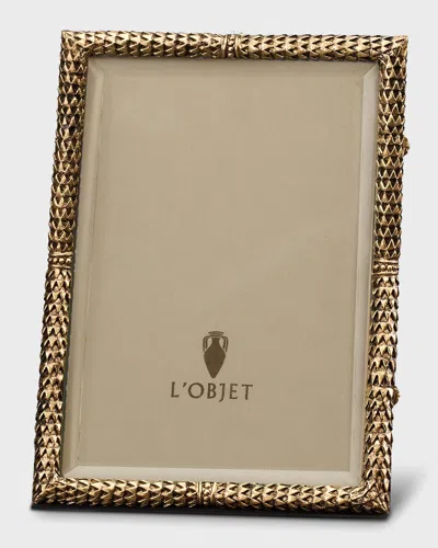 L'objet Scales 24k Gold-plated Picture Frame, 4 X 6