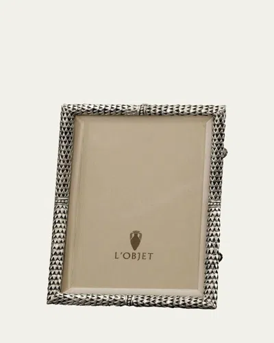 L'objet Scales Platinum Picture Frame, 5" X 7" In Multi