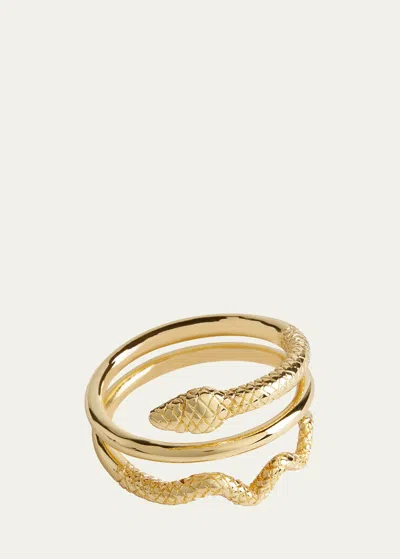 L'objet Serpent Napkin Rings Jewels, Set Of 4 In Gold
