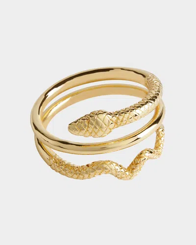 L'OBJET SERPENT NAPKIN RINGS JEWELS, SET OF 4