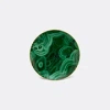 L'objet Malachite 24k Gold & Porcelain Charger & Cake Plate In Green, Gold