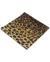L'objet Set Of 4 Linen Sateen Leopard Napkins In Animal Print