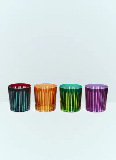 L'OBJET SET OF FOUR PRISM COCKTAIL GLASSES