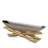 L'objet Evoca Bamboo Boat In Silver