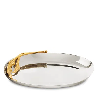 L'objet Fern Small Tray In Silver/gold