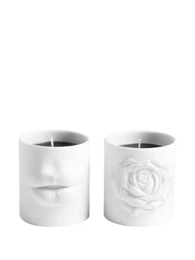 L'objet Small Le Duo Candle Set In White