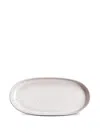 L'objet Small Terra Oval Serveware (15cm X 3cm X 23cm) In Neutral