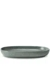L'objet Small Terra Porcelain Platter (3cm X 23cm) In Green