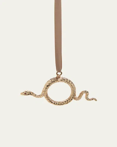L'objet Snake 24k Gold-plated Christmas Ornament