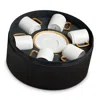 L'objet Soie Tresse Gold Espresso Cup And Saucer Gift Box