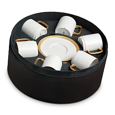 L'objet 6-piece Soie Tressée Espresso Cup & Saucer Set In Gold