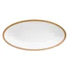L'objet Soie Tressee 24k Gold-plated Oval Platter, 14" In Gold
