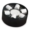L'objet Soie Tresse Platinum Espresso Cup & Saucer Gift Box In White