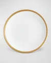 L'objet Soie Tressee 24k Gold-plated Dinner Plate In Multi