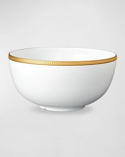 L'objet Soie Tressee 24k Gold-plated Serving Bowl In White