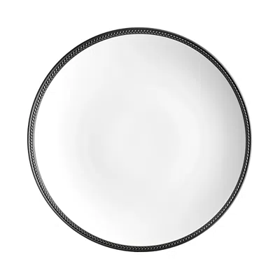 L'objet Soie Tressee Collection Braided Porcelain Charger Plate In Black