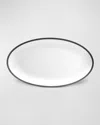 L'objet Soie Tressee Large Oval Platter, 21" In Black