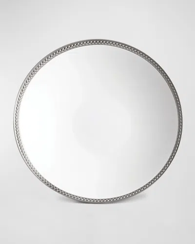 L'objet Soie Tressee Dinner Plate In Platinum