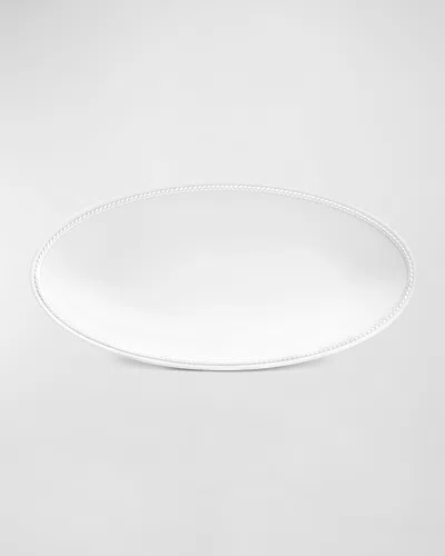 L'objet Soie Tressee Small Oval Platter, 14"
