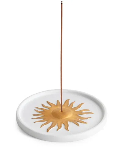 L'objet Soleil Incense Burner In White