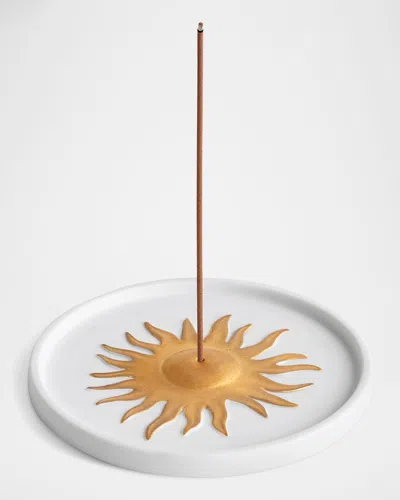 L'objet Soleil Incense Holder In White