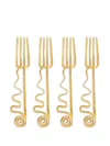 L'objet Spirale Cocktail Forks (set Of Four)