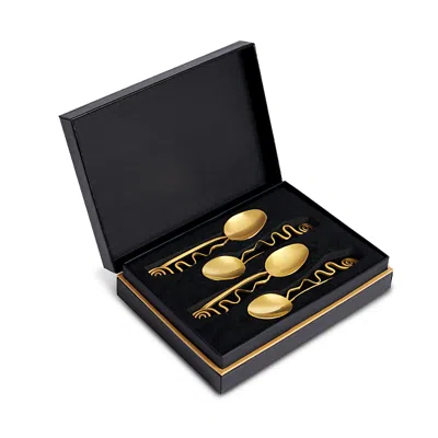 L'objet Spirale Cocktail Spoons, Set Of 4