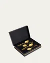 L'objet Spirale Cocktail Spoons, Set Of 4 In Gold