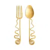 L'objet Spirale Serving Set (set Of Two) In Gold