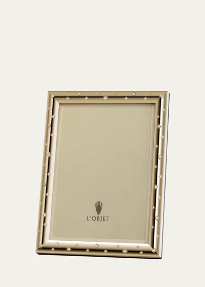 L'objet Stars 24k Gold-plated Frame, 8" X 10" In White