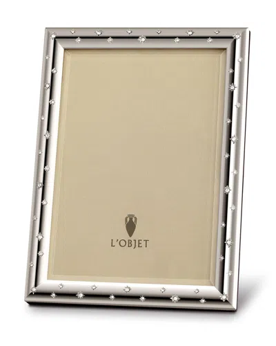 L'objet Stars Platinum Picture Frame, 8" X 10" In Silver