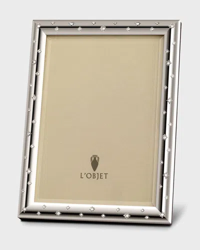 L'objet Stars Platinum Picture Frame, 8" X 10" In Silver