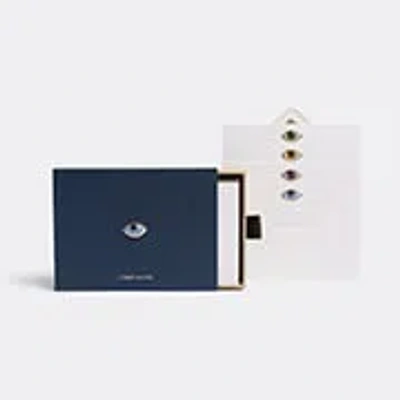 L'objet Lito Set-of-twelve Stationary Box In Blue, Gold, White