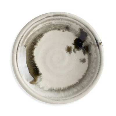 L'objet Sumi Brush Bread & Butter Plate In White/ Black