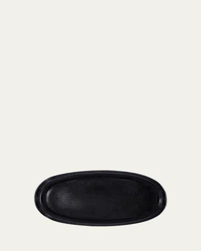 L'objet Terra Medium Oval Platter In Black
