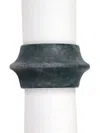 L'objet Terra Porcelain Napkin Rings (set Of Four) In Grey