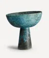 L'objet 8" Bronze Terra Bowl On Stand In Multi