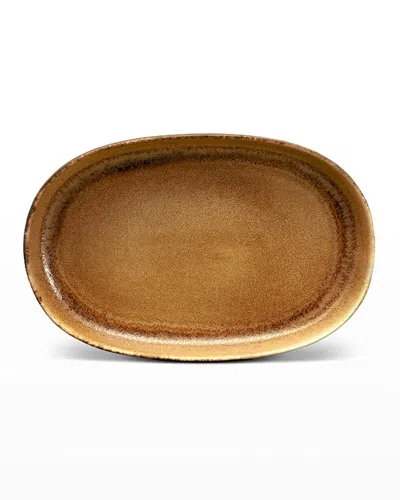 L'objet Terra Small Oval Platter In Gold